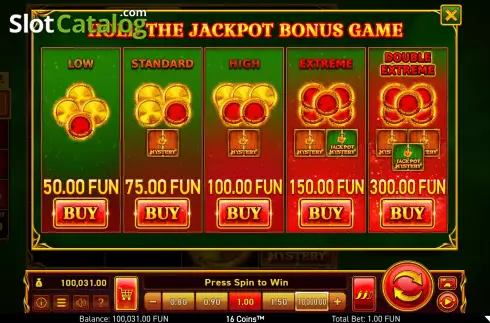 Скрин4. 16 Coins слот
