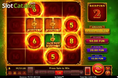 Скрин6. 16 Coins слот