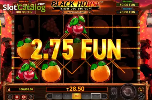 Скрин4. Black Horse Cash Out Edition слот