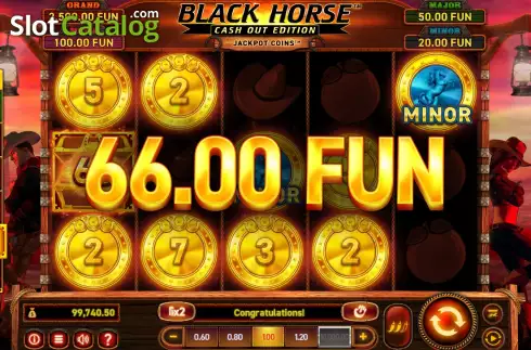 Скрин9. Black Horse Cash Out Edition слот