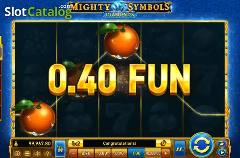 Скрин4. Mighty Symbols: Diamonds слот