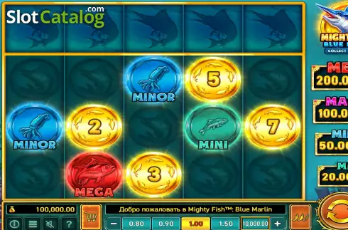 Скрин2. Mighty Fish: Blue Marlin слот