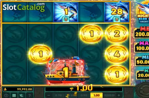Скрин3. Mighty Fish: Blue Marlin слот