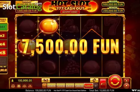 Скрин3. Hot Slot: 777 Cash Out Grand Gold Edition слот