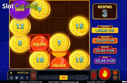 Скрин6. Power of Gods: Valhalla Extremely Light слот