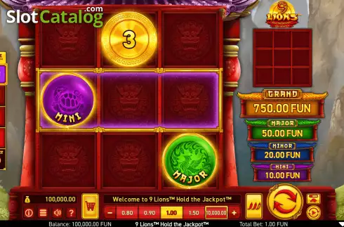 Скрин3. 9 Lions Hold the Jackpot слот