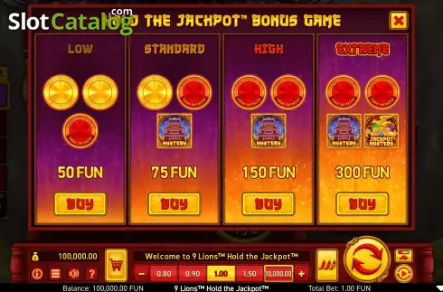 Скрин4. 9 Lions Hold the Jackpot слот