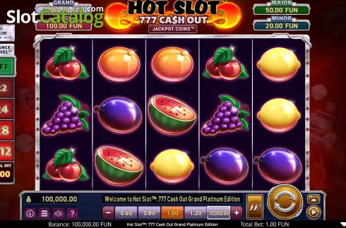 Скрин3. Hot Slot: 777 Cash Out Grand Platinum Edition слот