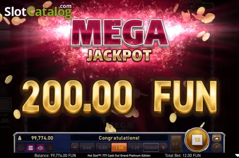 Скрин4. Hot Slot: 777 Cash Out Grand Platinum Edition слот