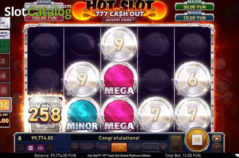 Скрин5. Hot Slot: 777 Cash Out Grand Platinum Edition слот