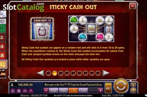 Скрин7. Hot Slot: 777 Cash Out Grand Platinum Edition слот