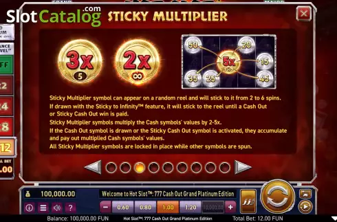 Скрин8. Hot Slot: 777 Cash Out Grand Platinum Edition слот