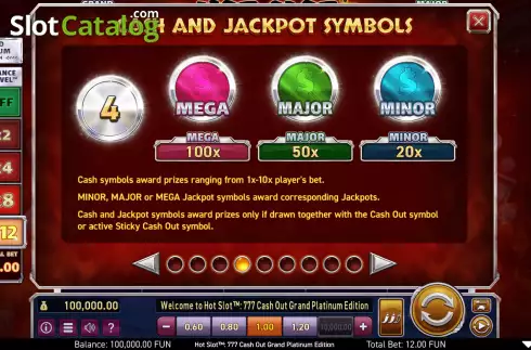 Скрин9. Hot Slot: 777 Cash Out Grand Platinum Edition слот