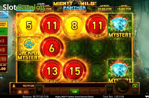 Скрин5. Mighty Wild: Panther Grand Diamond Edition (Wazdan) слот