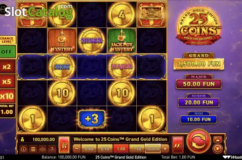 Скрин2. 25 Coins Grand Gold Edition слот
