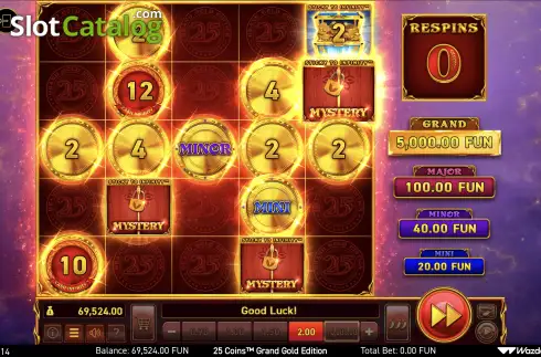 Скрин5. 25 Coins Grand Gold Edition слот