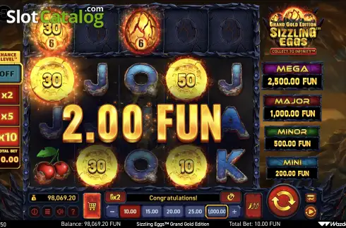 Скрин4. Sizzling Eggs Grand Gold Edition слот