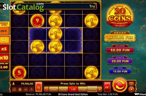 Скрин2. 30 Coins Grand Gold Edition слот