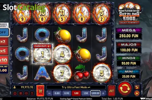Скрин2. Sizzling Eggs Grand Platinum Edition слот