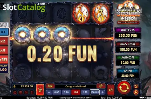 Скрин3. Sizzling Eggs Grand Platinum Edition слот