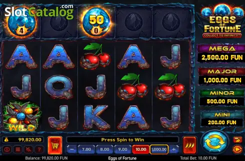 Скрин2. Eggs of Fortune слот