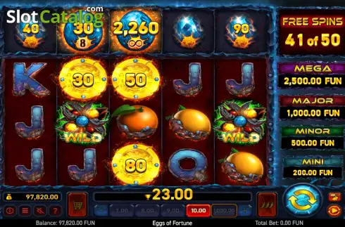 Скрин3. Eggs of Fortune слот