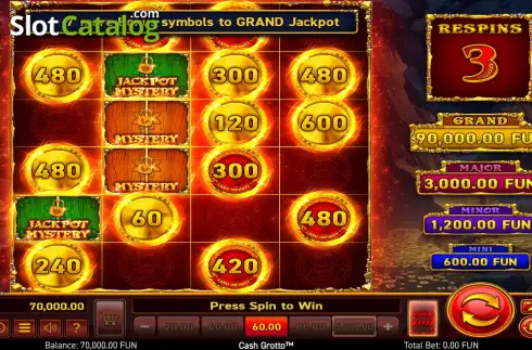 Скрин3. Cash Grotto слот