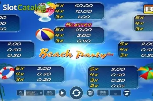 Скрин6. Beach Party Hot слот