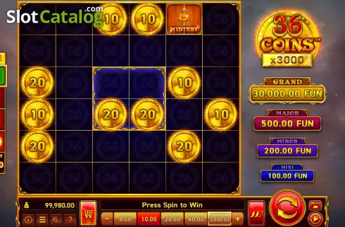 Скрин2. 36 Coins x3000 слот