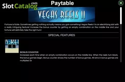 Скрин5. Vegas Reels II слот