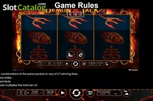 Скрин7. Demon Jack 27 слот