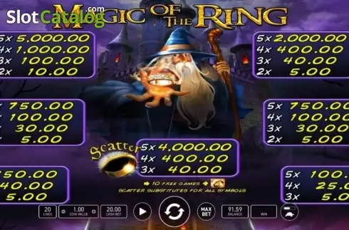 Скрин6. Magic Of The Ring слот