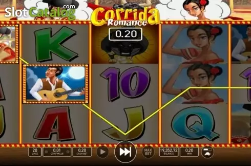 Скрин3. Corrida Romance слот