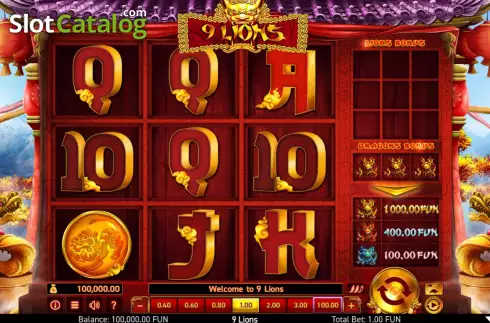 Скрин6. 9 Lions слот