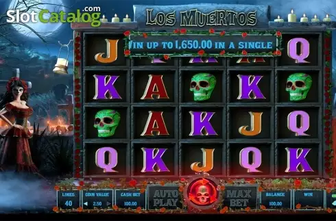Скрин4. Los Muertos (Wazdan) слот