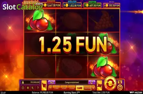Скрин4. Burning Stars 3 слот