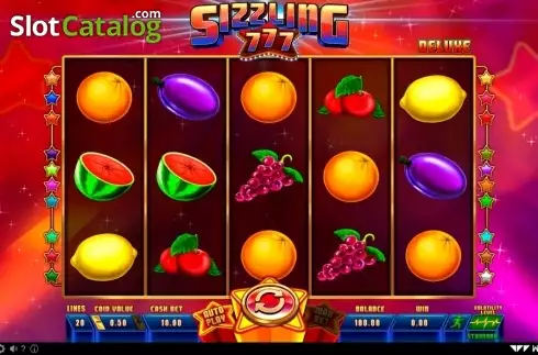 Скрин2. Sizzling 777 Deluxe слот
