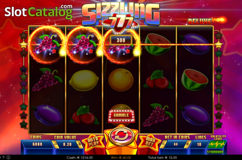 Скрин4. Sizzling 777 Deluxe слот