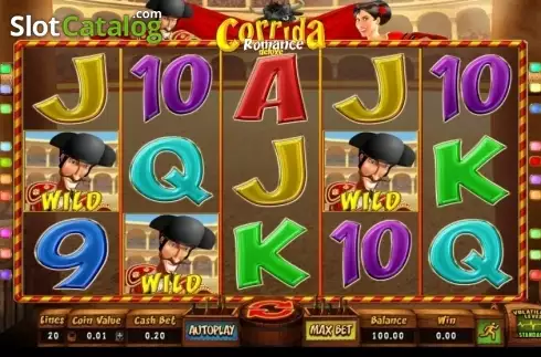 Скрин3. Corrida Romance Deluxe слот