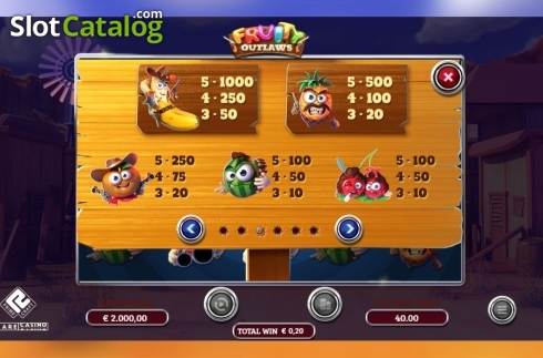 Скрин6. Fruity Outlaws слот