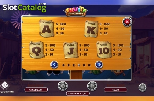 Скрин7. Fruity Outlaws слот