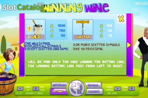Скрин6. Winning Wine слот
