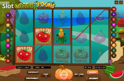 Скрин3. Veggie Toons слот