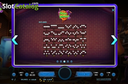 Скрин5. Pizza Invaders слот