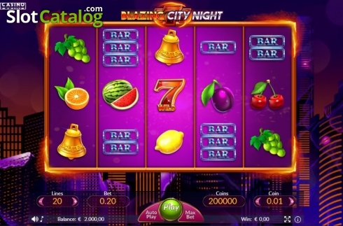 Скрин2. Blazing City Night слот