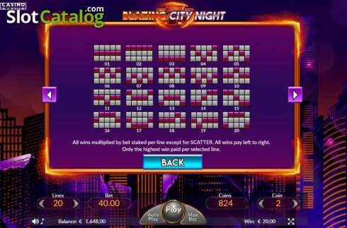 Скрин8. Blazing City Night слот