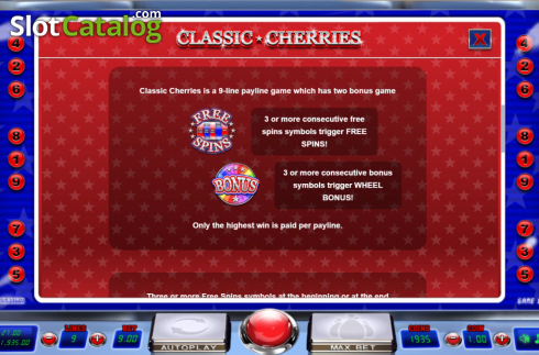 Скрин8. Classic Cherries слот