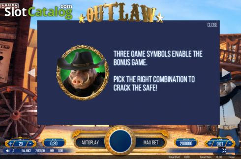 Скрин7. Outlaw (We Are Casino) слот