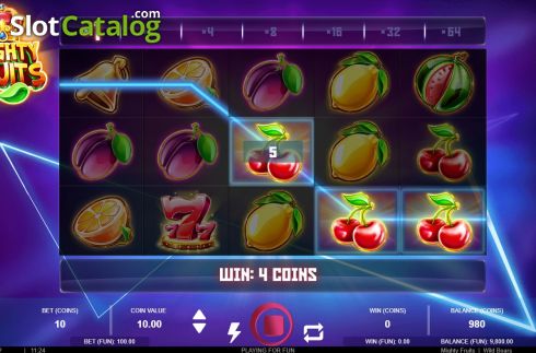 Скрин3. Mighty Fruits слот