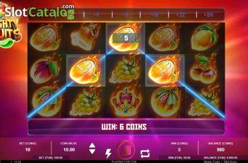 Скрин4. Mighty Fruits слот